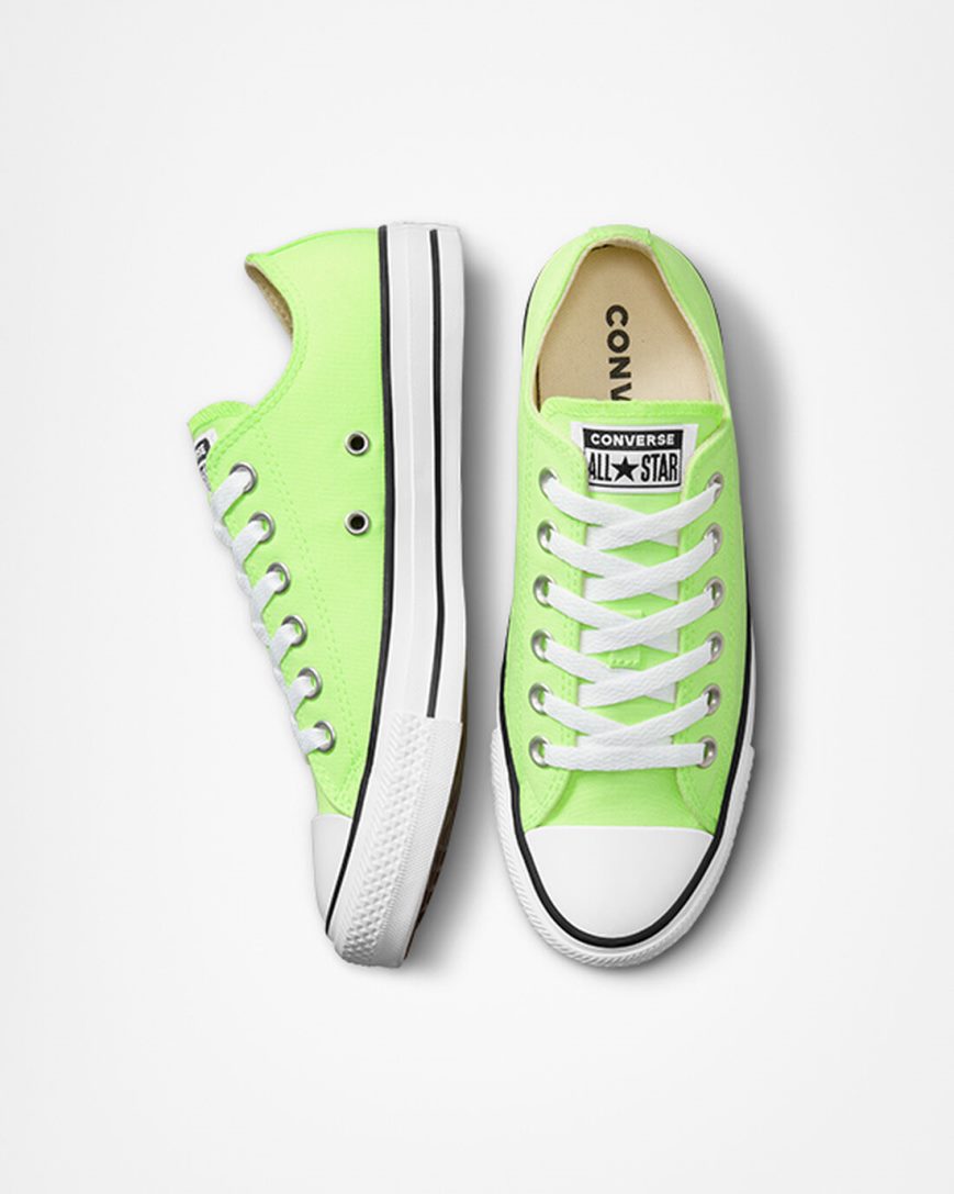 Tenisi Barbati Converse Chuck Taylor All Star Neon Verzi Albi Negrii | RO UGPFW704